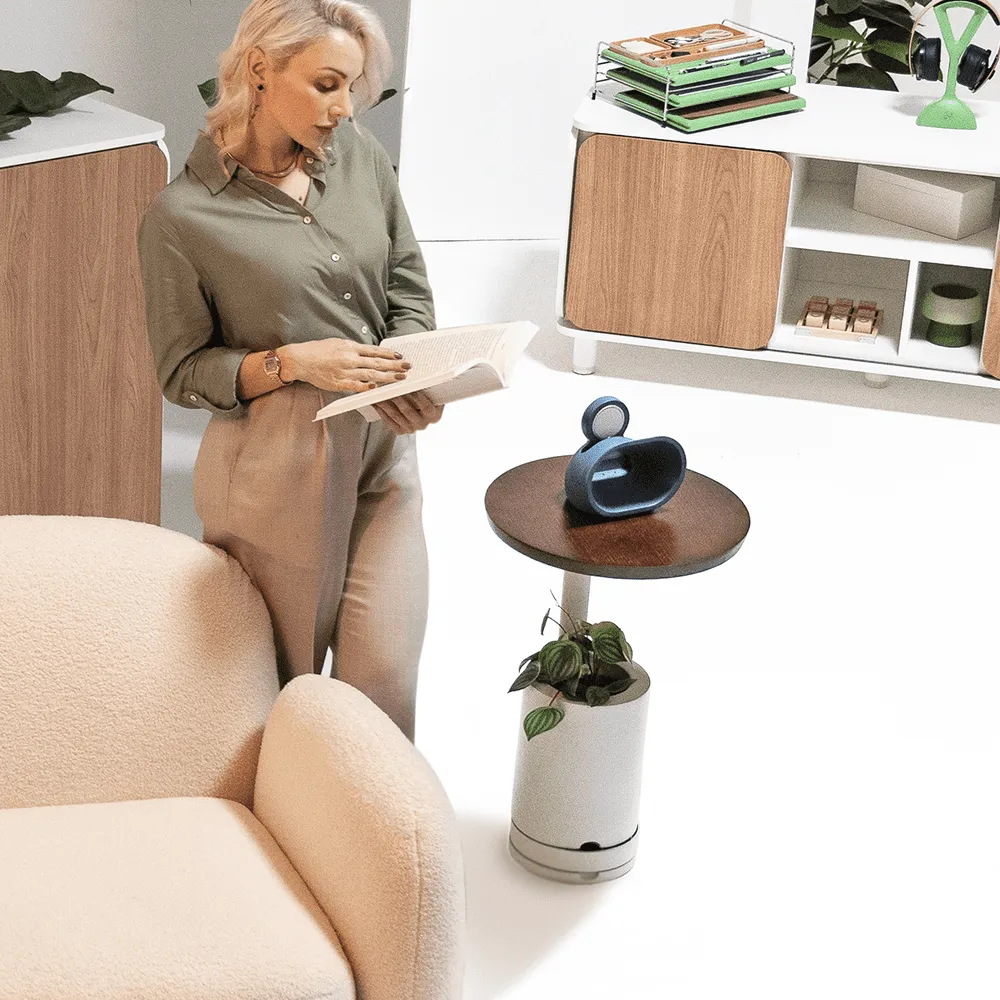 Mesa de Apoio com Vaso para Planta Elements Amiata