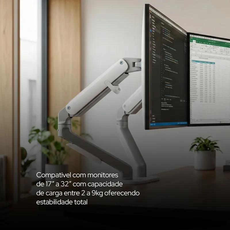 Braço Articulado para Monitor Elements Axion Duplo